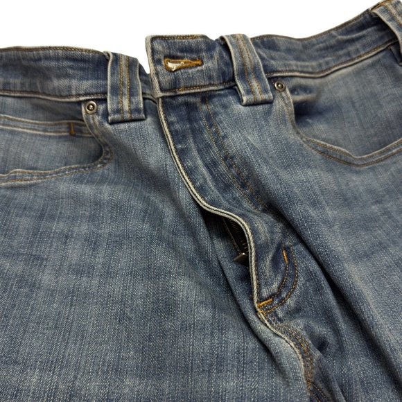 Duluth Trading Blue Denim Ballroom Double Flex Jeans Straight Leg Men's 38 X 30 - Picture 9 of 11